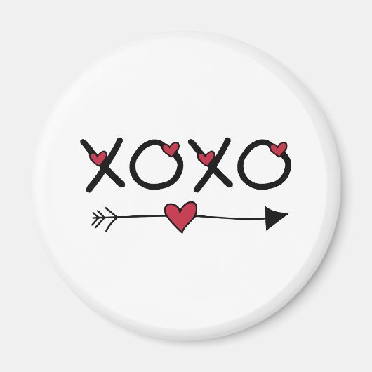 Aimant Valentines XOXO (Devant)