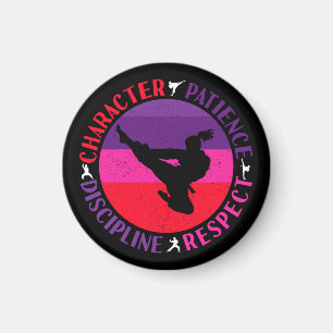 Aimant Valeurs fondamentales des arts martiaux - Karate