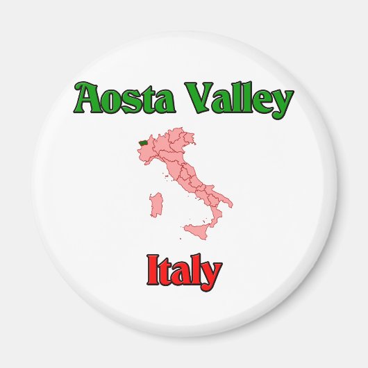Aimant Vallée d'Aoste Italie (Devant)
