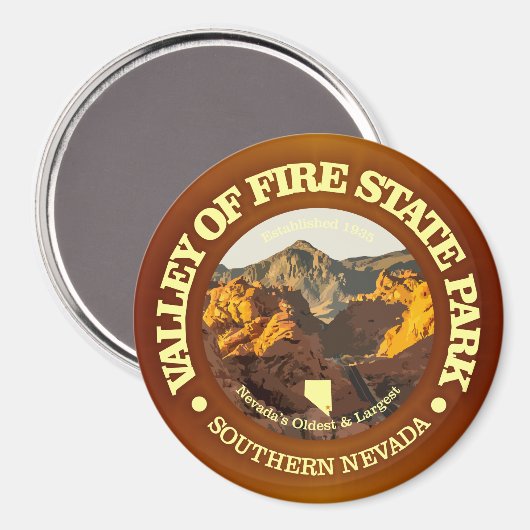 Aimant Vallée de feu SP (Recto/Verso)