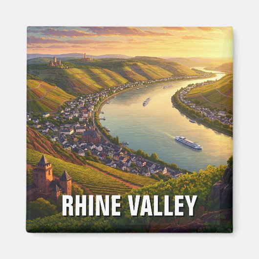Aimant Vallée du Rhin Allemagne (Devant)