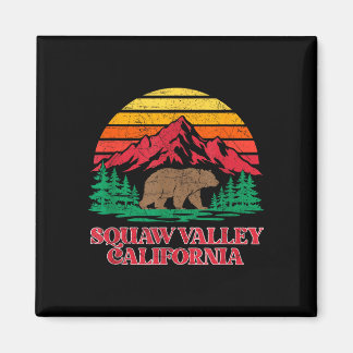 Aimant vallée olympique ours grizzly californie vintage