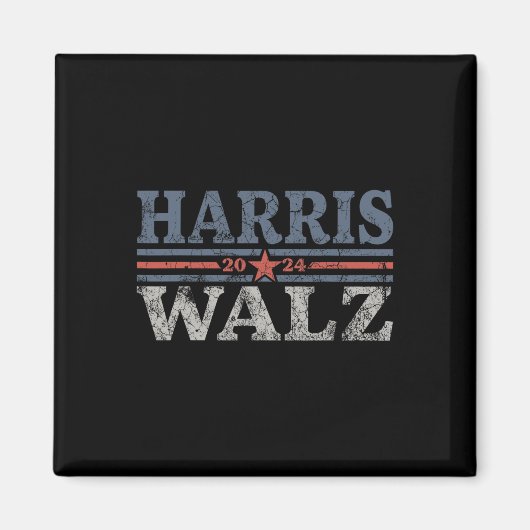 Aimant Valse 2024 Election Kamala Harris Tim Waltz 2024 3 (Devant)