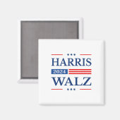 Aimant Valse 2024 Kamala Harris 2024 Tim Waltz 2024 Usa F (Recto/Verso)