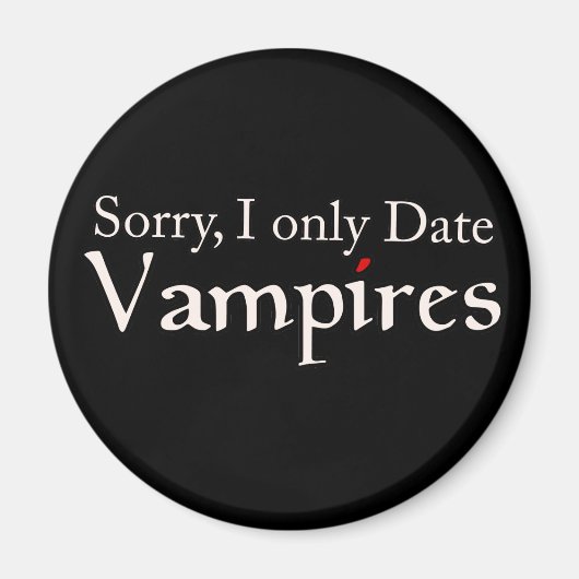 Aimant Vampire Vampires Fan Halloween (Devant)