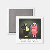 Aimant Vampire Vin Humour (Recto/Verso)