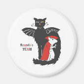 Aimant Vampires Kitty et souris (Devant)