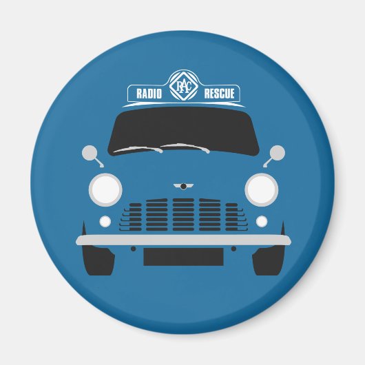 Aimant Van classique Austin Mini RAC (Devant)
