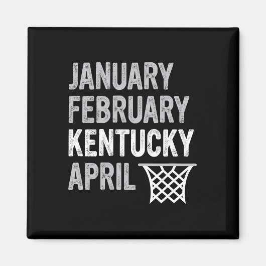 Aimant Van de basket-ball - Janvier Février Kentucky Avri (Devant)