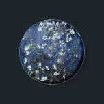 Aimant Van Gogh Almond Blossoms Midnight Blue<br><div class="desc">Fleurs d'amandes par Vincent Van Gogh modification de couleur copyright 2sweet4wordsDesigns/ PureVintage Love Obtenez la beauté de Van Gogh's bien-aimé Almond Blossom dans les couleurs qui correspondent à votre maison. vincent van gogh,  van gogh,  fleurs d'amandes,  fleurs,  floral,  jolie,  belle,  belle, </div>