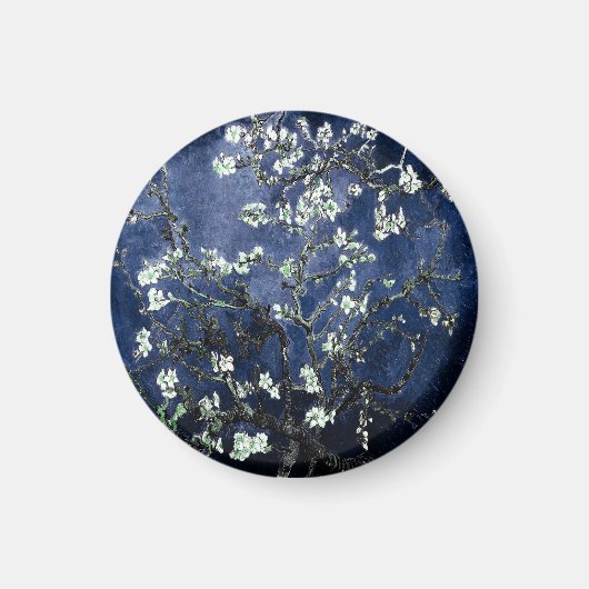 Aimant Van Gogh Almond Blossoms Midnight Blue (Devant)