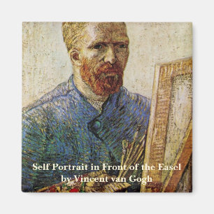 Aimant Van Gogh Autoportrait devant Easel