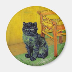Aimant Van Gogh Black Cat