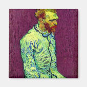 Aimant Van Gogh en Straîjacket ouvert - Rouge vin (Devant)