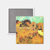 Aimant Van Gogh - Ferme en Provence (Recto/Verso)