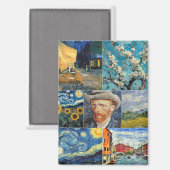 Aimant Van Gogh Fine Art Collage (Recto/Verso)