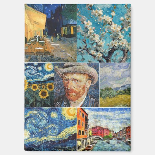Aimant Van Gogh Fine Art Collage (Recto)