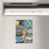 Aimant Van Gogh Fine Art Collage (In Situ (Lave-vaisselle))