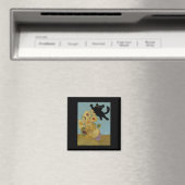 Aimant Van Gogh Fleurs Chat Tournesols (In Situ (Lave-vaisselle))