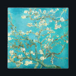 Aimant VAN GOGH Fleurs d'amandes<br><div class="desc">"van gogh",  vincent,  "fleurs d'amandes",  fleurs,  "peinture célèbre",  vintage,  "art fin",  floral,  bleu</div>