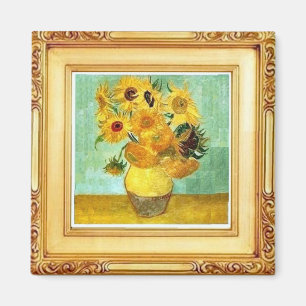 Aimant Van Gogh - Fleurs de soleil - Art