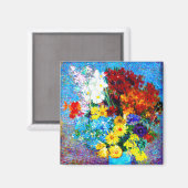 Aimant Van Gogh Flowers dans un Vase Bleu (Recto/Verso)