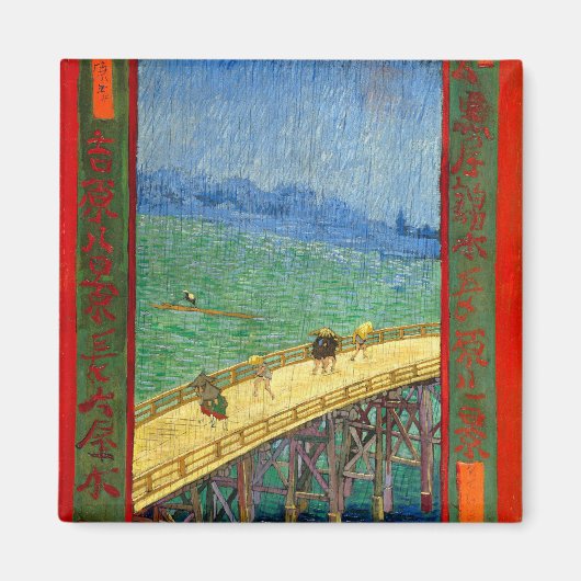 Aimant Van Gogh Le pont dans la pluie après Hiroshige (Devant)