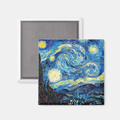 Aimant Van Gogh - Nuit étoilée (Recto/Verso)