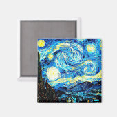 Aimant Van Gogh : Nuit étoilée (Recto/Verso)