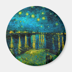 Aimant Van Gogh Nuit étoilée sur le Rhône