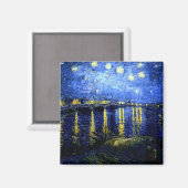 Aimant Van Gogh - Nuit étoilée sur le Rhône 2020 (Recto/Verso)