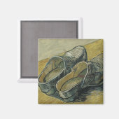 Aimant Van Gogh Paire de Clogs en cuir (F607) Art (Recto/Verso)