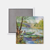 Aimant Van Gogh Pêche au printemps, Pont de Clichy (Recto/Verso)
