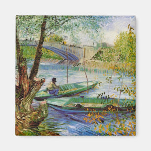 Aimant Van Gogh pêche au printemps, Pont de Clichy