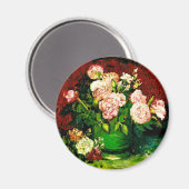 Aimant Van Gogh Peonies et Roses (Recto/Verso)