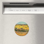 Aimant Van Gogh : Récolte à La Crau avec Montmajour (In Situ (Lave-vaisselle))