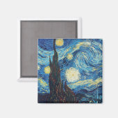 Aimant Van Gogh Starry Classic Nuit Impressionnisme Art (Recto/Verso)