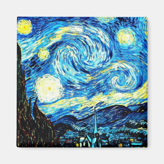 Aimant Van Gogh, Starry Night, (Devant)
