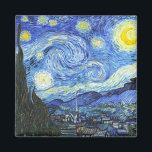 Aimant VAN GOGH Starry Nuit<br><div class="desc">"van gogh vincent",  nuit étoilée,  "célèbre peinture",  vintage,  étoiles,  ciel,  "fine art",  bleu</div>
