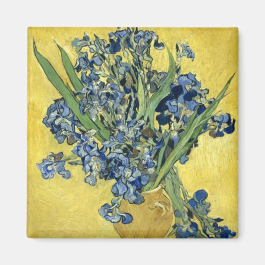 Aimant Van Gogh Still Life Vase, Irises (F678) Art (Devant)
