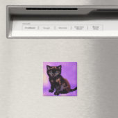 Aimant Van Gogh Style Chat pourpre (In Situ (Lave-vaisselle))