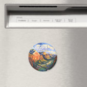 Aimant Van Gogh Style Zion National Park Angels Landing (In Situ (Lave-vaisselle))