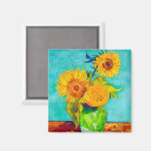 Aimant Van Gogh Sunflowers (Recto/Verso)