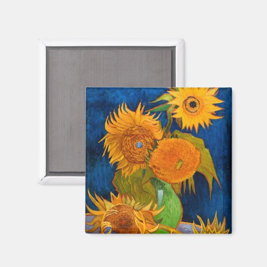 Aimant Van Gogh Sunflowers (Recto/Verso)