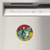 Aimant Van Gogh Tabby Cat (In Situ (Lave-vaisselle))