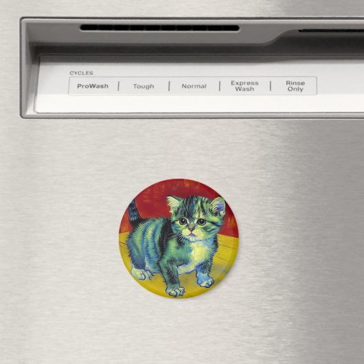 Aimant Van Gogh Tabby Cat (In Situ (Lave-vaisselle))