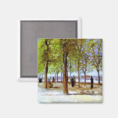 Aimant Van Gogh : Terrasse dans le jardin du Luxembourg (Recto/Verso)