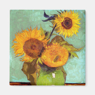 Aimant Van Gogh - Trois Tournesols Dans Un Vase - Beaux-A