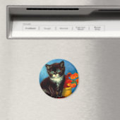 Aimant Van Gogh Tuxedo Cat (In Situ (Lave-vaisselle))