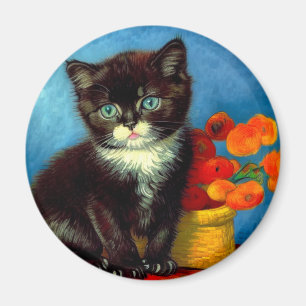 Aimant Van Gogh Tuxedo Cat